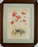 Kunstdruck - 
                            	Klatschmohn, Bild in Pastellfarben - H/B 58cm/48cm
