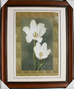 Kunstdruck - 
                            	Weise Lilien, Bild in Pastellfarben - H/B 58cm/48cm