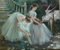 Gemälde - Ballerina und Pianistin - H/B 49cm/60cm